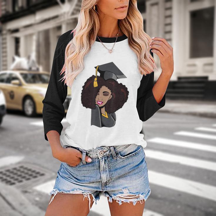 African Woman Educated Graduation 2019 Proud Baseball Raglan Shirt