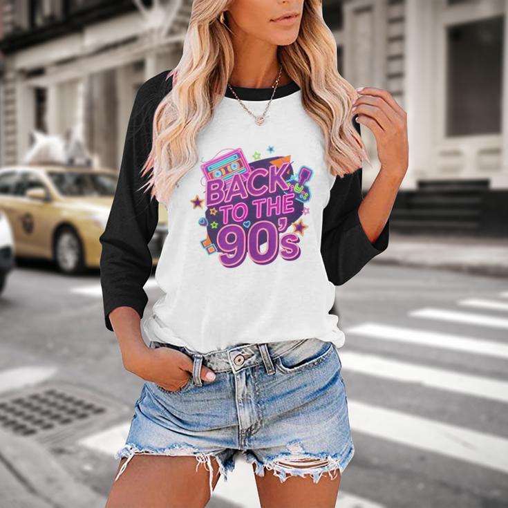 Back To The 90s Retro Nostalgia Baseball Raglan Shirt