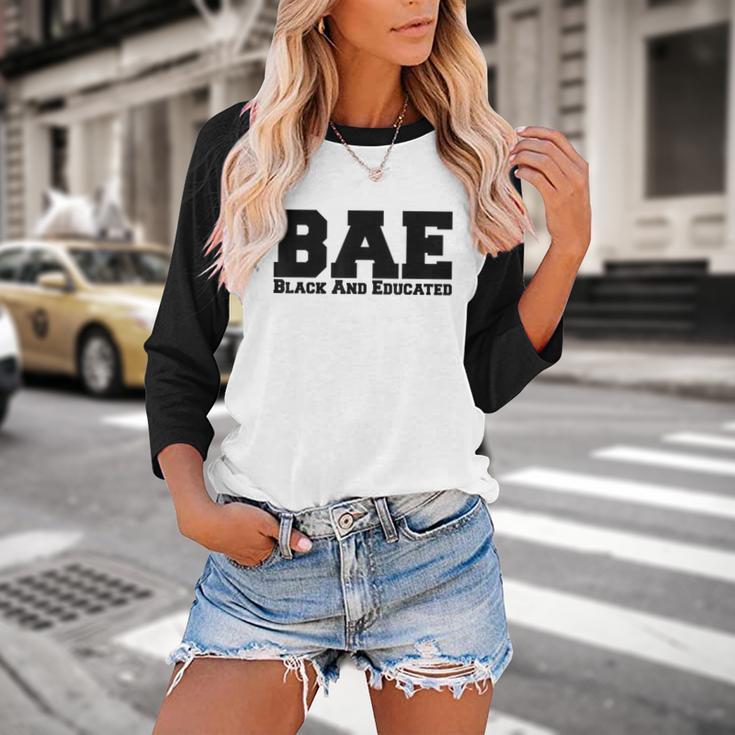 BAE And Educated Black History Month Graduation Baseball Raglan Shirt