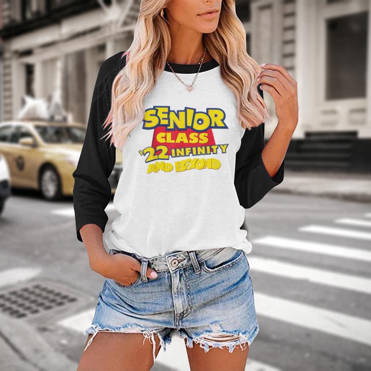 Class Of 2022 Senior 2000s Animated Movie Style Graduation Baseball Raglan Shirt