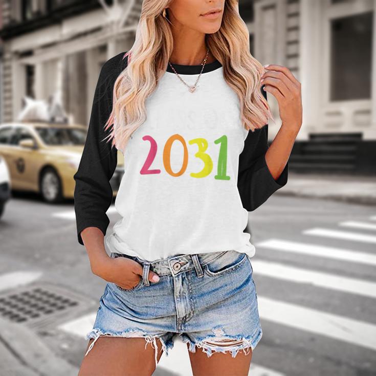 Class Of 2031 Kindergarten Graduation Back To School T-Shirt Baseball Raglan Shirt
