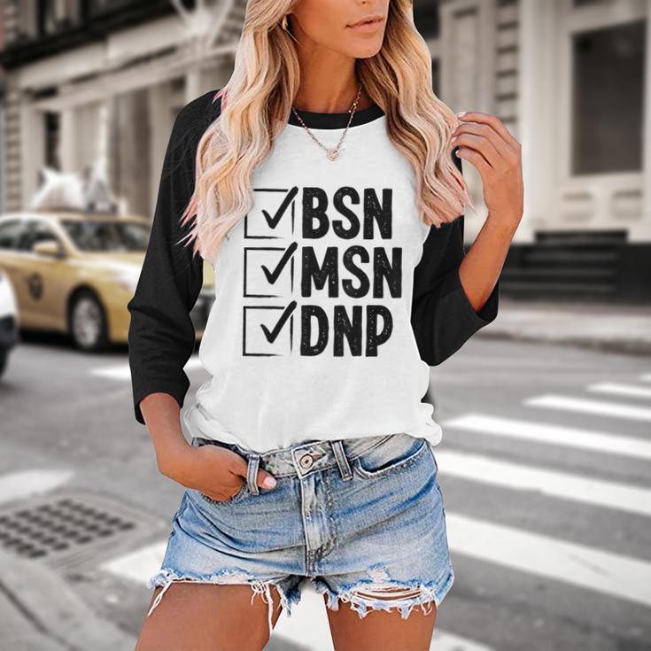 DNP Doctor MSN BSN DNP Nurse DNP Degree Graduation Baseball Raglan Shirt