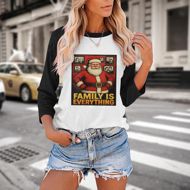 Family Christmas Retro Santa Holiday Nostalgia Vibes Baseball Raglan Shirt Family Christmas Retro Santa Holiday Nostalgia Vibes Baseball Raglan Shirt