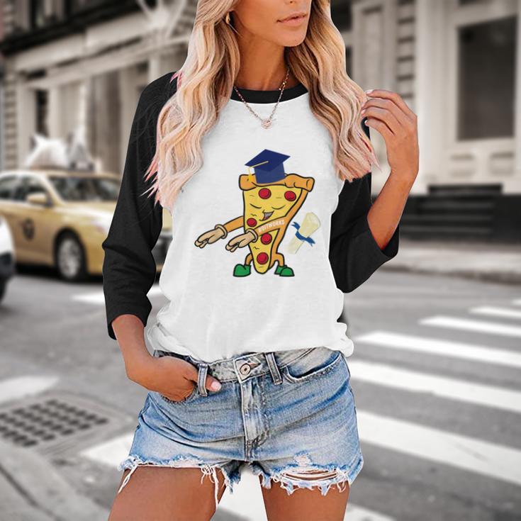 Flossing Pizza Dairy OIT For Dairy OIT Graduation Baseball Raglan Shirt
