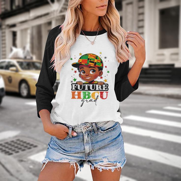 Future HBCU Grad History Boys Kids Graduation HBCU Baseball Raglan Shirt