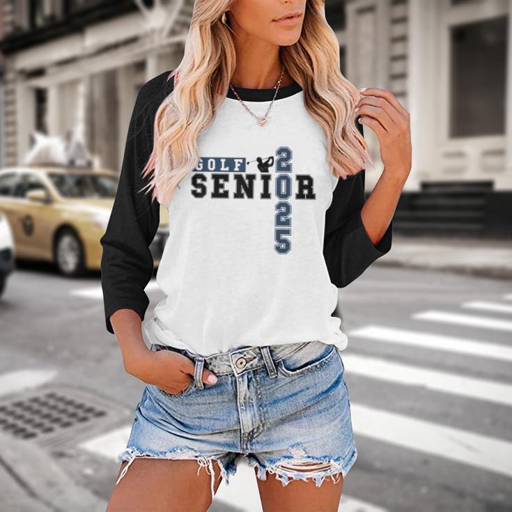 Golf Senior Night Golf Senior 2025 Graduation 63 Baseball Raglan Shirt
