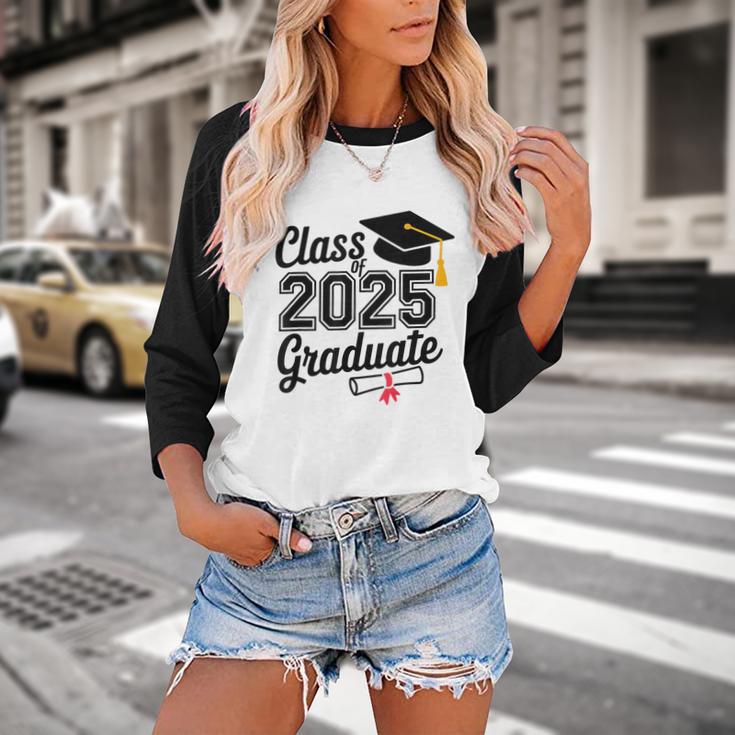 Graduation 2025 Senior 2025 Class Of 2025 Graduate Baseball Raglan Shirt