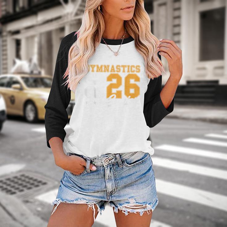 Gymnastics Senior Night Gymnastics Senior 2026 Graduation 17 Baseball Raglan Shirt