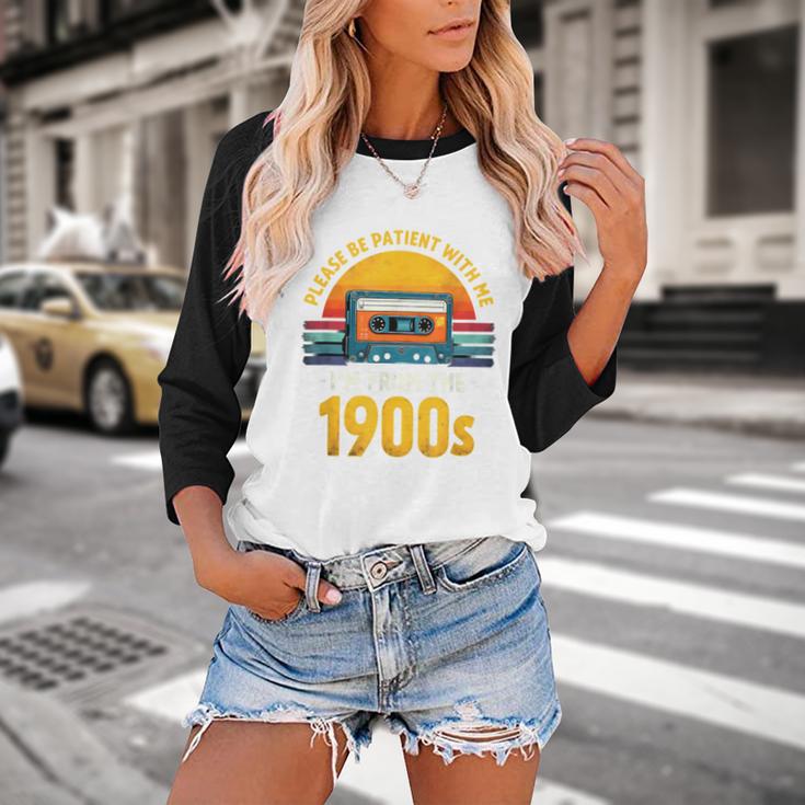Humor Daddy I'm From The 1900s Baseball Raglan Shirt
