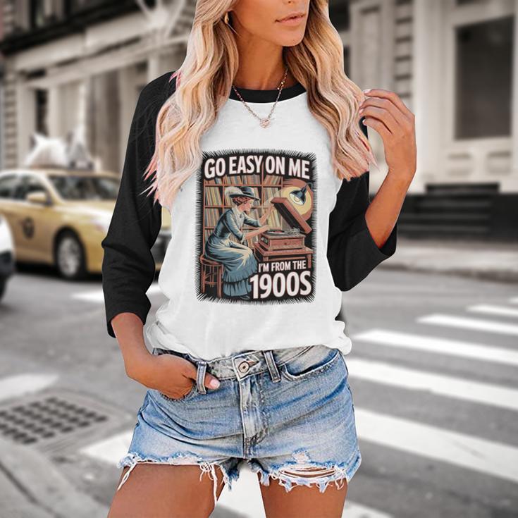 I'm From The 1900s Vinyl Record Lover For Women Premium Baseball Raglan Shirt I'm From The 1900s Vinyl Record Lover For Women Premium Baseball Raglan Shirt