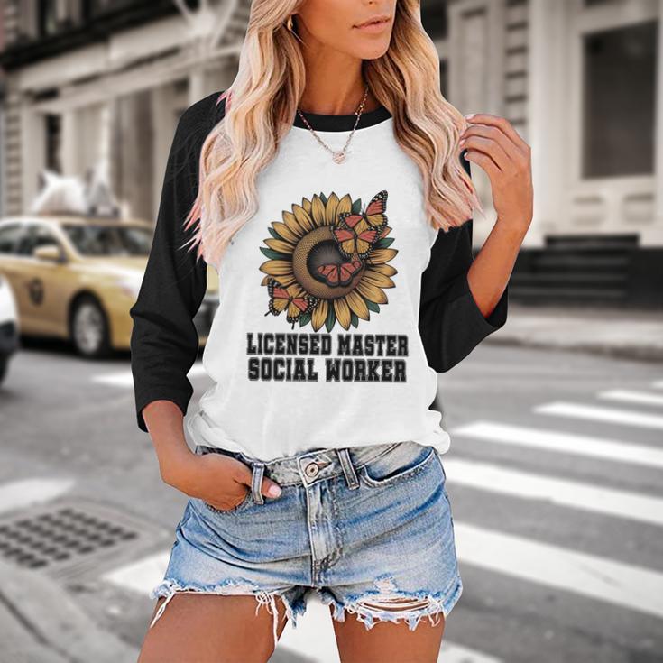 Licensed Masters Social Work Worker LMSW Graduation 2026 Baseball Raglan Shirt