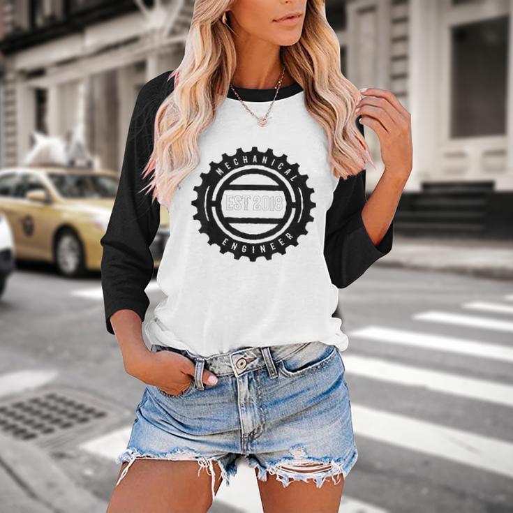 Mechanical Engineers 2018 Tshirt Gears Graduation Tee Baseball Raglan Shirt