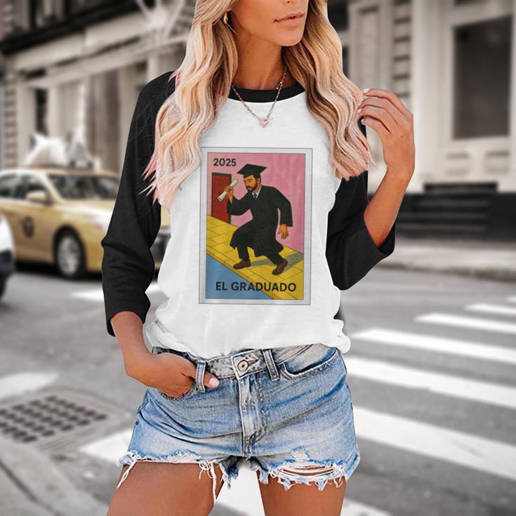 Mexican For Graduation 2025 El Graduado Premium Tri-Blend Baseball Raglan Shirt