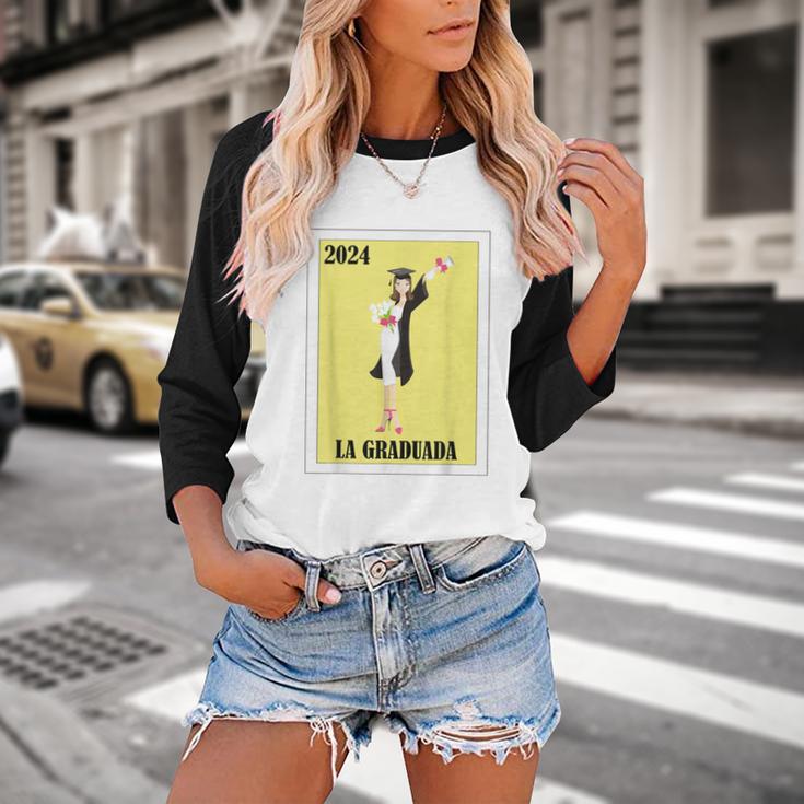 Mexican For Graduation La Graduada 2024 Baseball Raglan Shirt