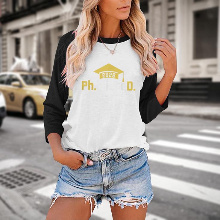 PhD Finished PhinisheD Class Of 2026 Phd Graduation Baseball Raglan Shirt