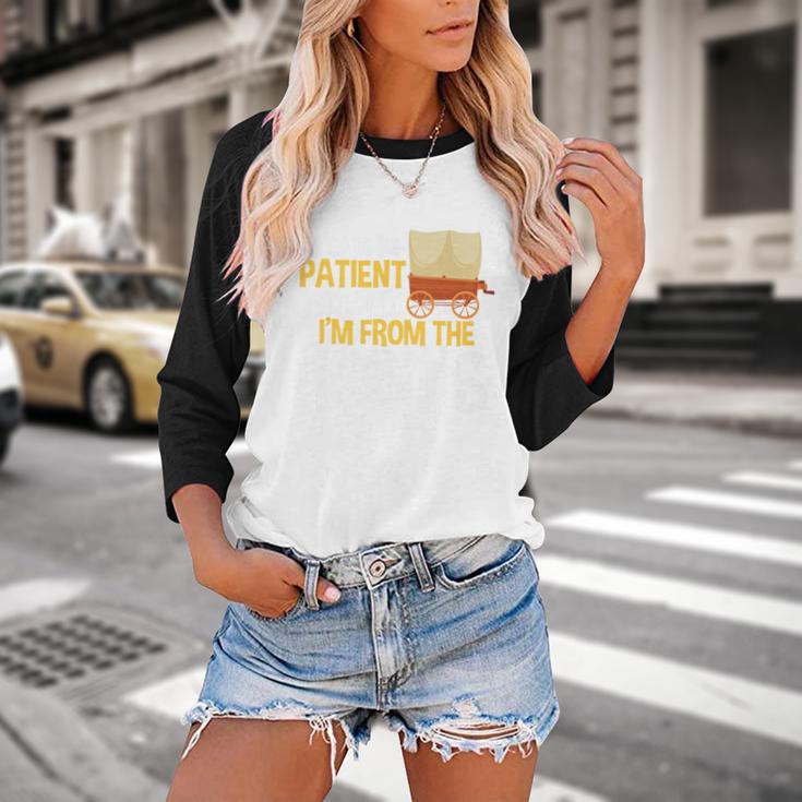 Please Be Patient With Me I'm From The 1900s Vintage Oregon Premium Baseball Raglan Shirt Please Be Patient With Me I'm From The 1900s Vintage Oregon Premium Baseball Raglan Shirt