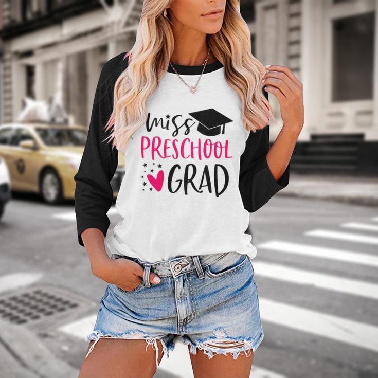 Preschool Graduation Shirt For Girl 2019 Miss Preschool Grad Baseball Raglan Shirt
