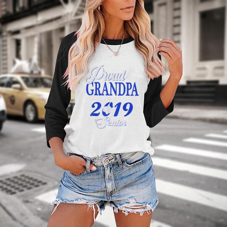 Proud GRANDPA Of A Class 2019 Senior Tshirt Graduation Baseball Raglan Shirt