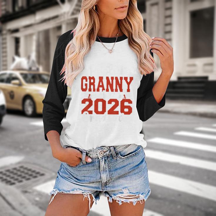 Proud Granny Of A Class Of 2026 Graduate Senior Graduation Baseball Raglan Shirt