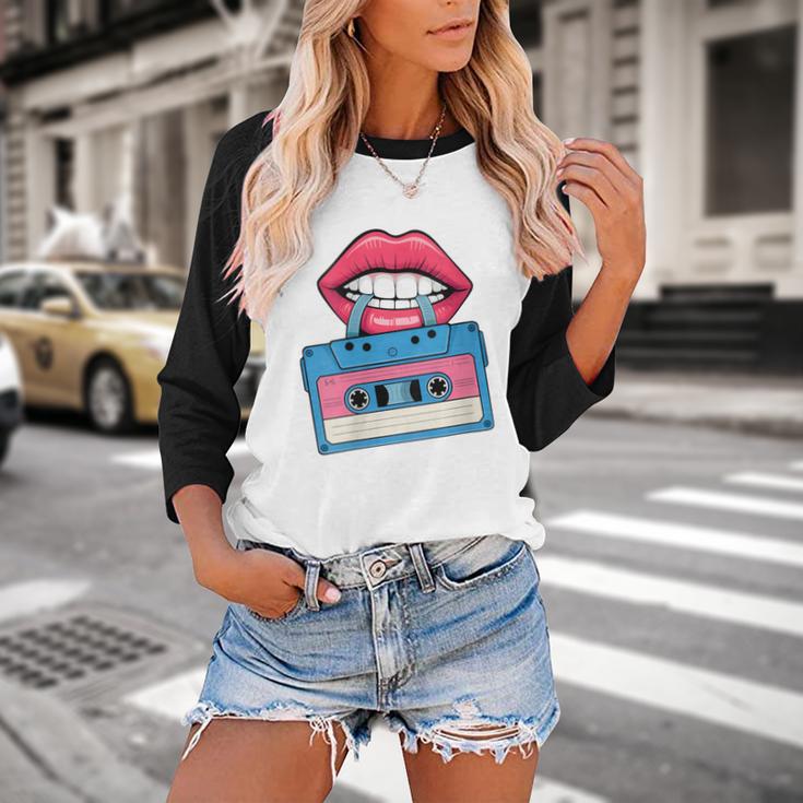 Retro 80s And 90s Cassette Perfect For Nostalgia Baseball Raglan Shirt Retro 80s And 90s Cassette Perfect For Nostalgia Baseball Raglan Shirt