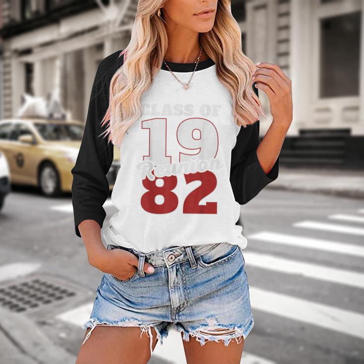 Reunion 1982 Class Of 1982 Reunion 82 Graduation 1982 Baseball Raglan Shirt