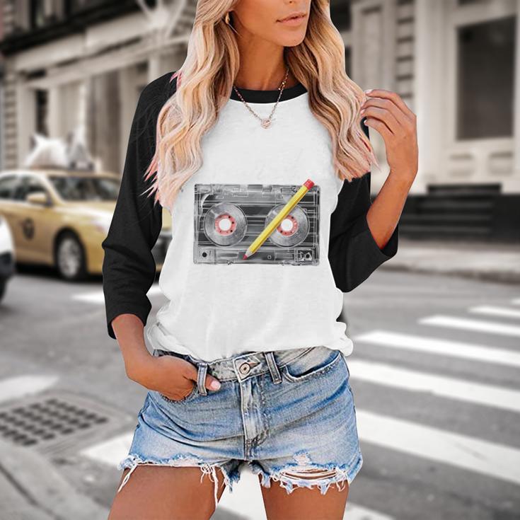 Rewind Cassette Tape Nostalgia 80s 90s Retro Music Lover Baseball Raglan Shirt Rewind Cassette Tape Nostalgia 80s 90s Retro Music Lover Baseball Raglan Shirt