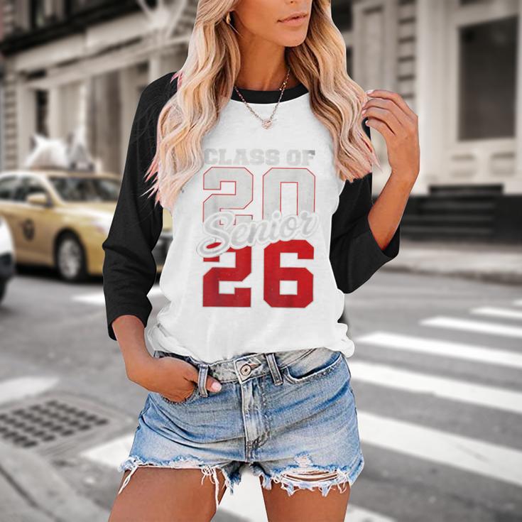 Senior 2026 Class Of 2026 Graduation 2026 Senior 26 Graduate Baseball Raglan Shirt