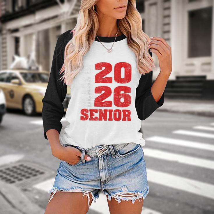 Senior 2026 Class Of 2026 Graduation Baseball Raglan Shirt