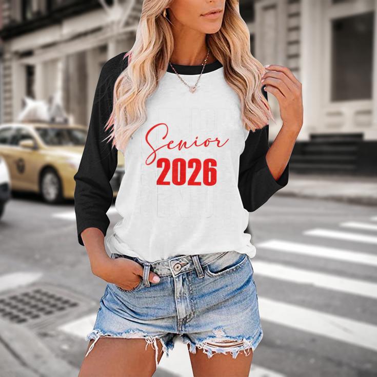 Senior 2026 Retro Class Of 2026 Graduation For Students Baseball Raglan Shirt