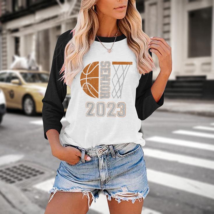 Senior Class Of 2023 Graduation Basketball Team Graduate Baseball Raglan Shirt
