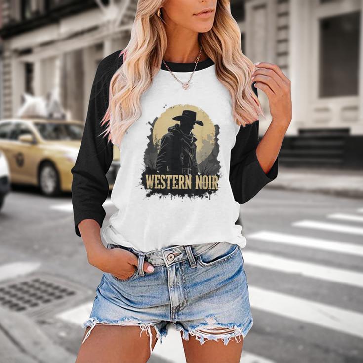 Spaghetti Western Cowboy Culture Classic Western Nostalgia Baseball Raglan Shirt Spaghetti Western Cowboy Culture Classic Western Nostalgia Baseball Raglan Shirt