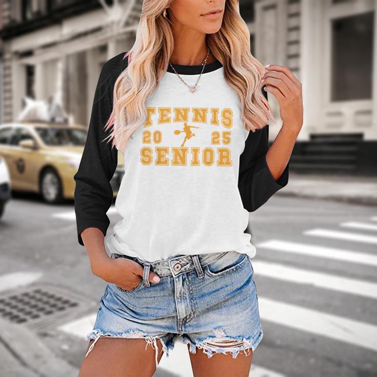 Tennis Senior Night Tennis Senior 2025 Graduation 11 Baseball Raglan Shirt