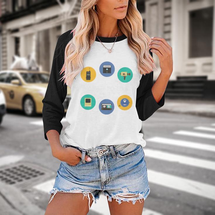 Throwback Thursday Never Forget Nostalgia 80's Retro Premium Tri-Blend T-Shirt Baseball Raglan Shirt