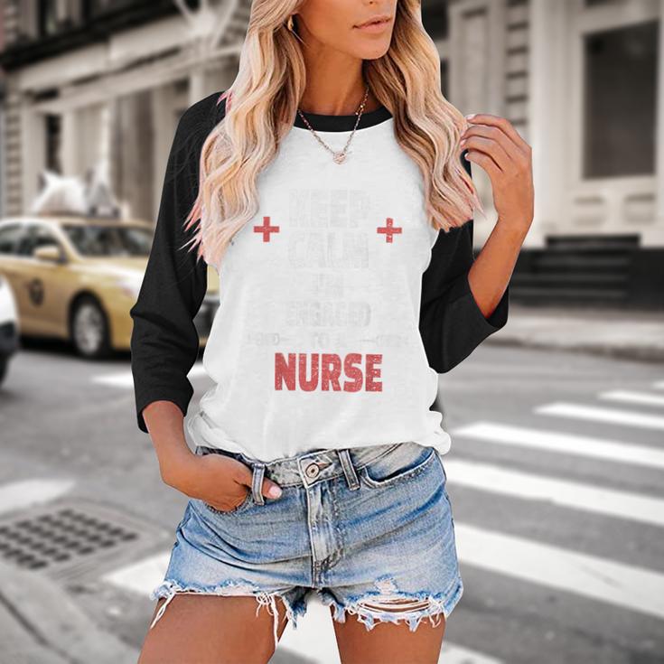 Xmas Nurse Graduation Keep Calm I'm Almost A Nurse Baseball Raglan Shirt