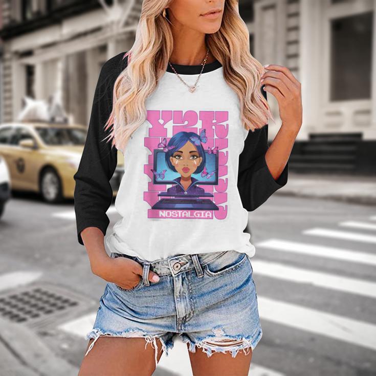 Y2K Nostalgia Retro Aesthetic Trendy Vintage Baseball Raglan Shirt Y2K Nostalgia Retro Aesthetic Trendy Vintage Baseball Raglan Shirt