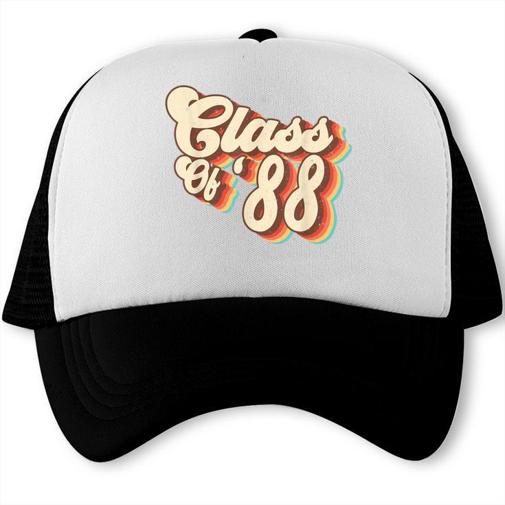 1988 Class Reunion Retro Class Of 88 High School Graduation Trucker Cap