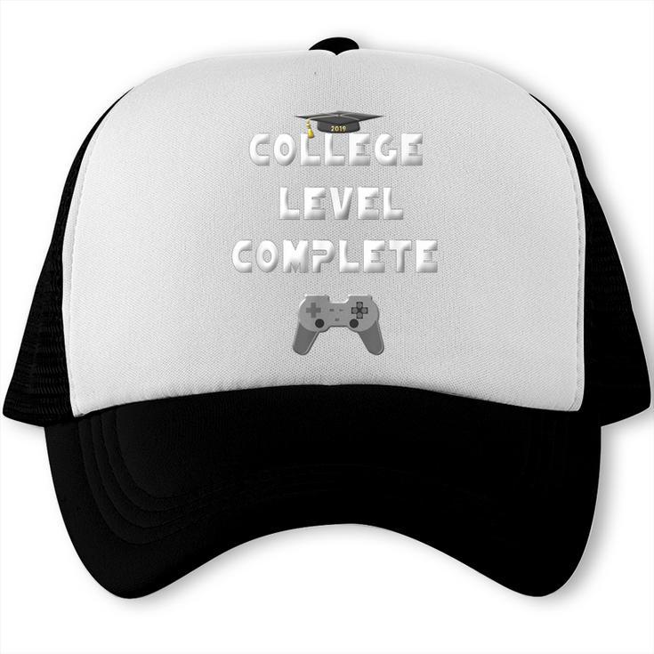 2019 College Level Complete Gamer Graduation Shirts Trucker Cap