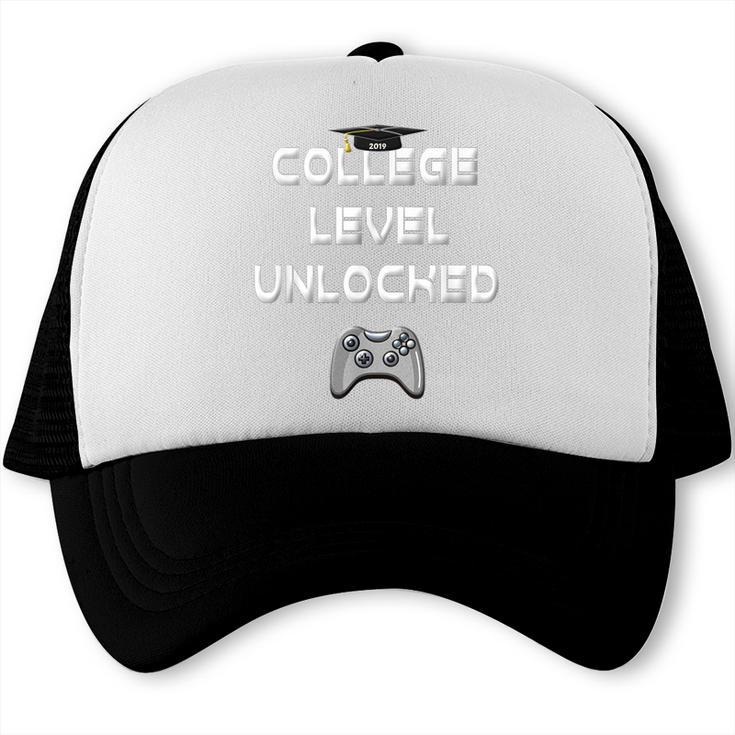 2019 High School Graduation College Level Unlocked Tee Trucker Cap