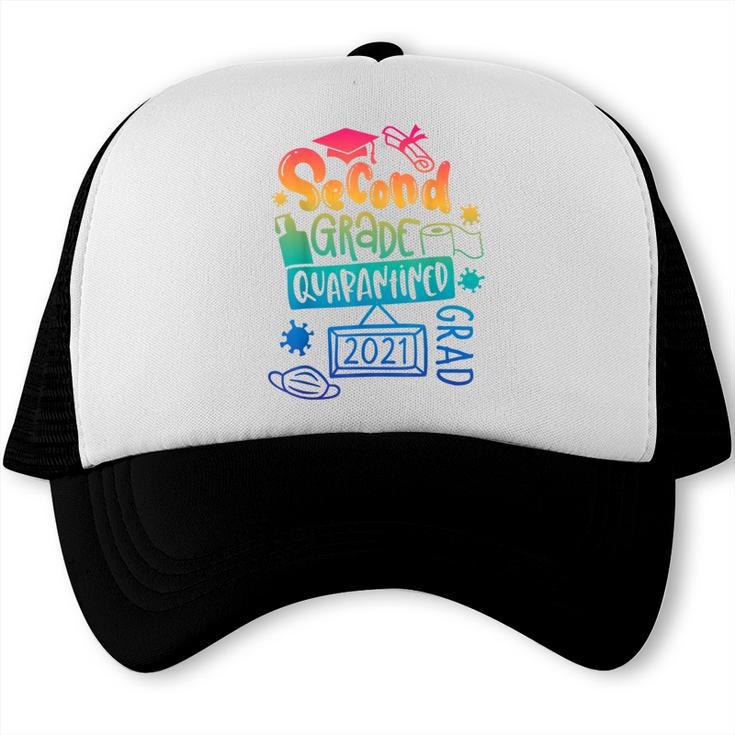 2nd Grade 2021 Graduate Quarantine Second Grade Graduation Trucker Cap