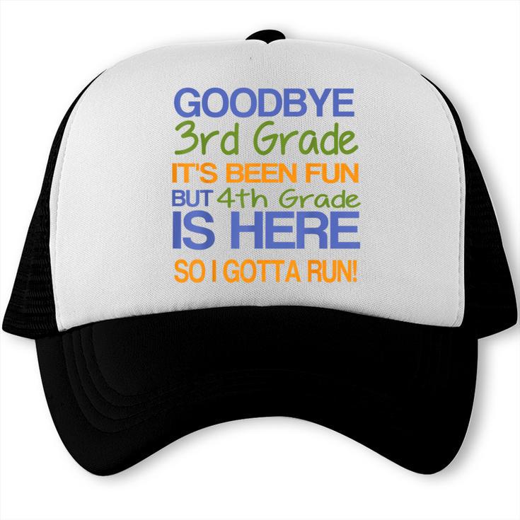 3rd Grade Graduation To 4th T-Shirt Kids Tee Fourth Trucker Cap