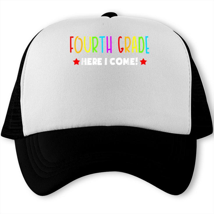 4th Grade Here I Come Kids 3rd Grade Graduation Trucker Cap
