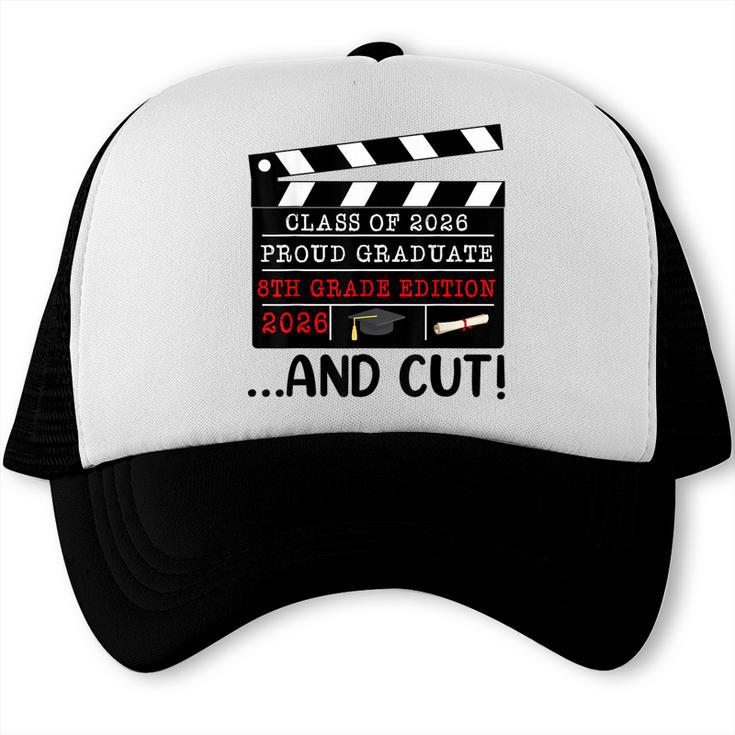 8th Grade Graduation 2026 Graduate Clapperboard Trucker Cap