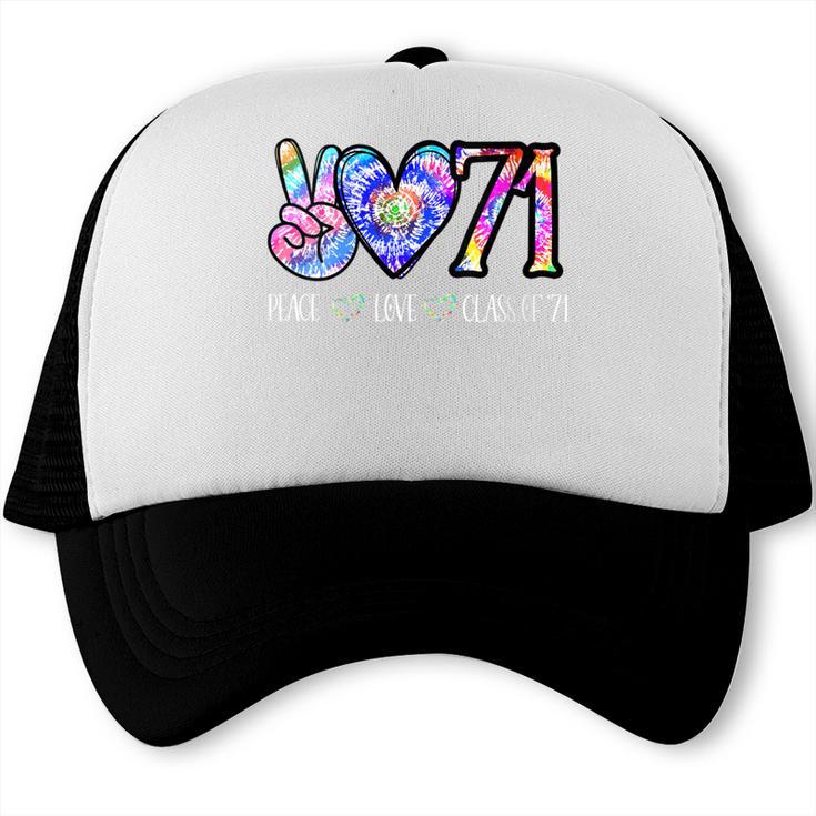Class Of 1971 Shirt Tie Dye Senior Graduation Class Reunion Trucker Cap