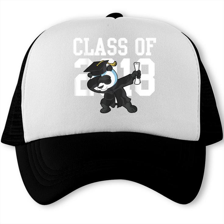 Class Of 2018 Graduation Dabbing Panda Bear Trucker Cap
