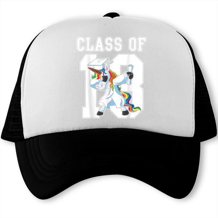 Class Of 2018 Graduation Dabbing Unicorn Trucker Cap