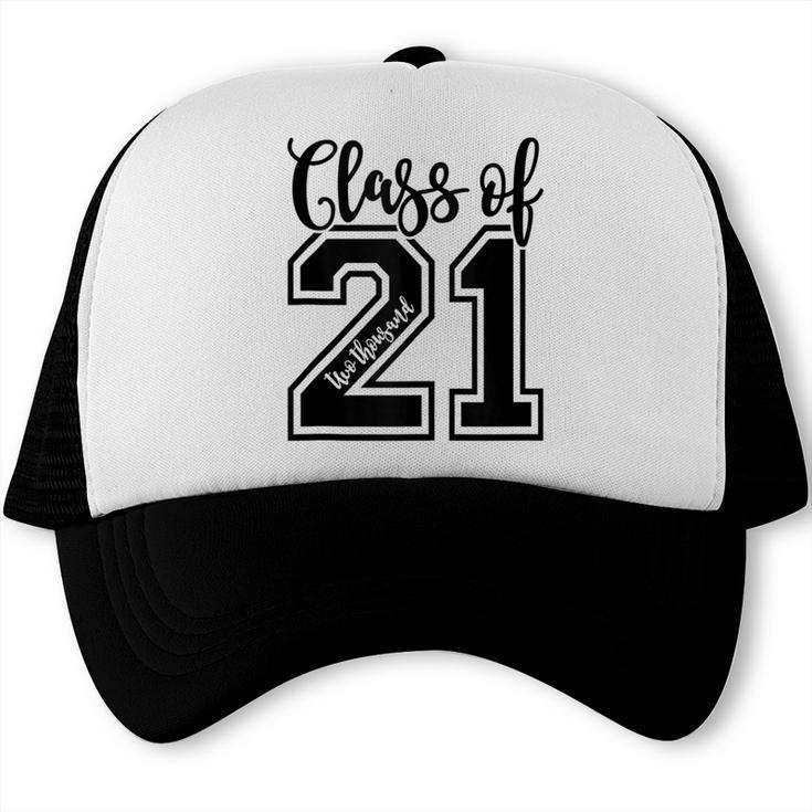 Class Of 2021 Senior 21 Cool Graduation Trucker Cap