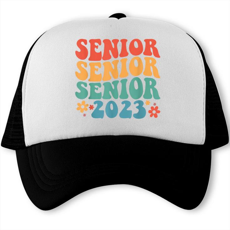 Class Of 2023 Senior 2023 Graduation Retro Seniors Trucker Cap