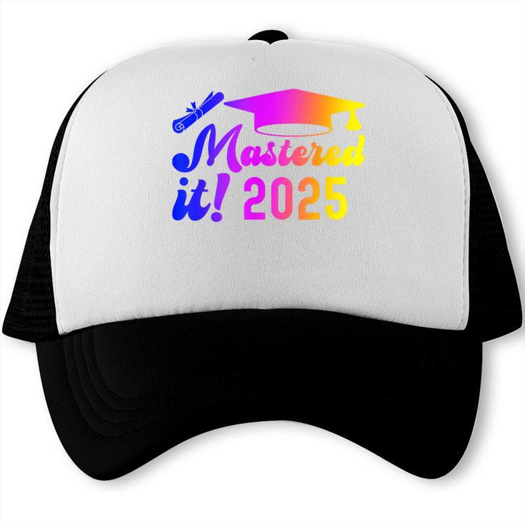 Class Of 2025 Mastered It College Masters Degree Graduation Trucker Cap