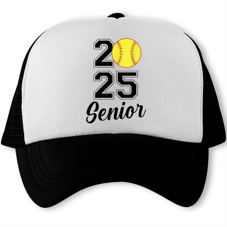 Class Of 2025 Softball Senior Graduation Graduate Women Trucker Cap