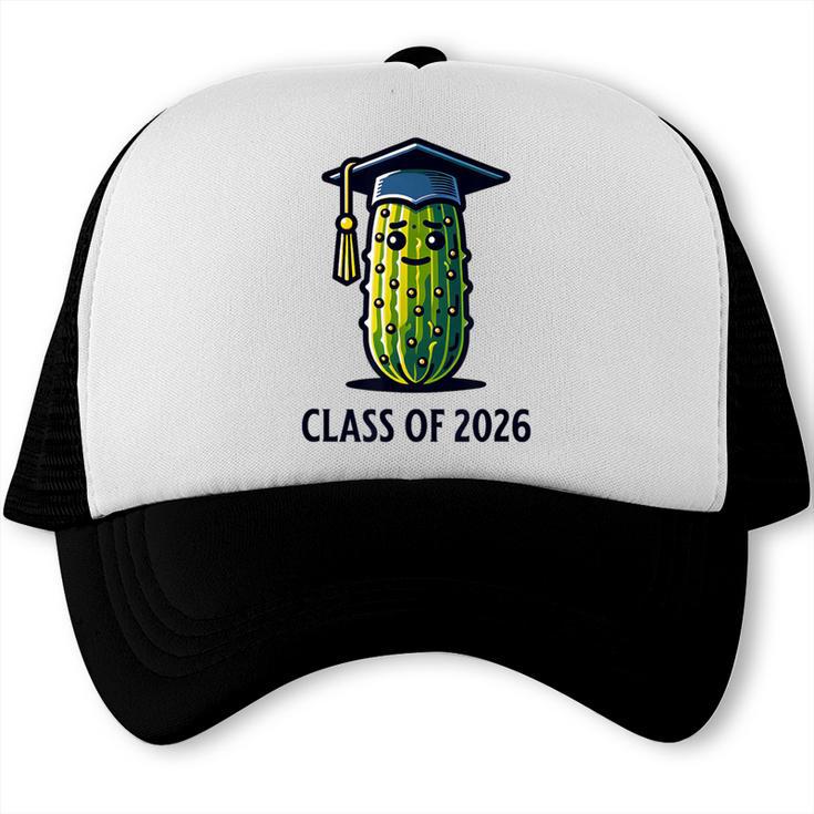 Class Of 2026 Graduation Pickle Trendy Graduate Humor Trucker Cap